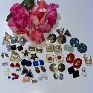 80s mom earring collection Working Mom Earrings 80s Vintage Vibes Retro